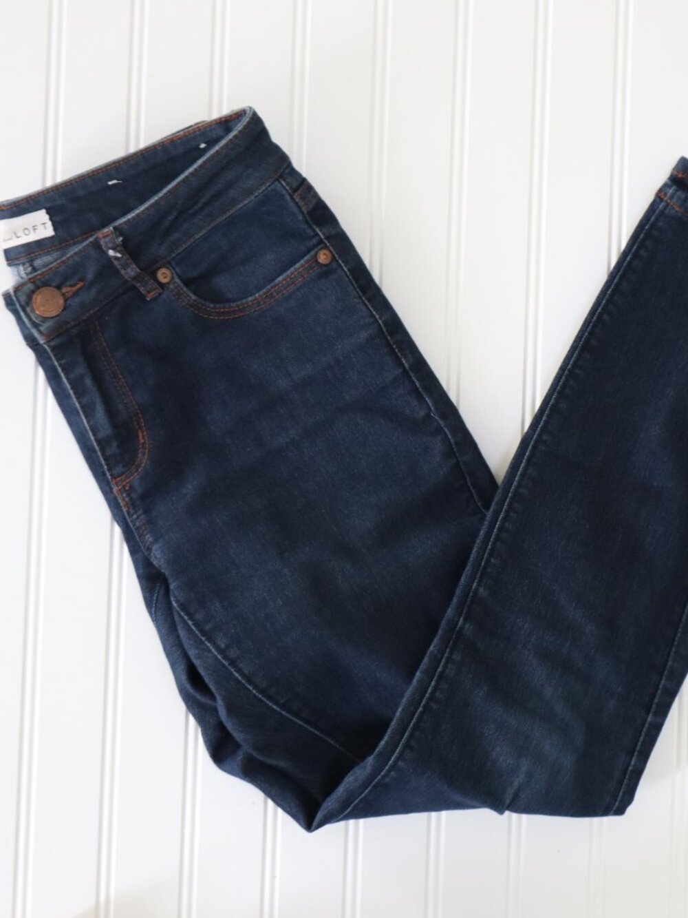LOFT Curvy Skinny Jeans Size 25 Dark Wash